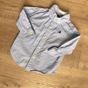 6-12M Janie & Jack Boys Embroidered Oxford Shirt